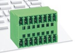 Terminal Blocks: SM C09 0388 08 ROC - Schmid-M: PCB Plug-In Terminal Blocks SM C09 0388 08 ROC, 90, Screw, RM 3,81mm 8 Poles, green ~ Phoenix Contact MCD1,5/8-G1-3.81 ~ WE 691327310008